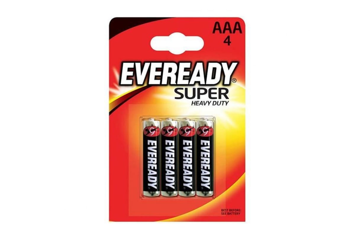 

Батарейка Eveready Super Heavy Duty E92/Aaa (4шт) 7550 Ком-Т Energizer арт. Е301156100
