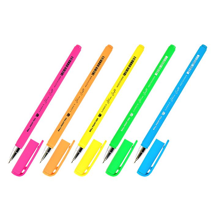 Ручка шариковая Lorex Neon LXOPSS-NN1, синяя, 0,5 мм, 1 шт.
