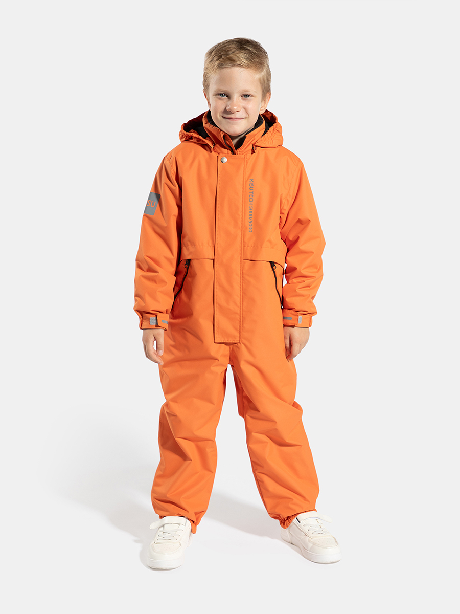 

Комбинезон детский KISU S24-30609 M, 304, 98, Оранжевый, S24-30609 M