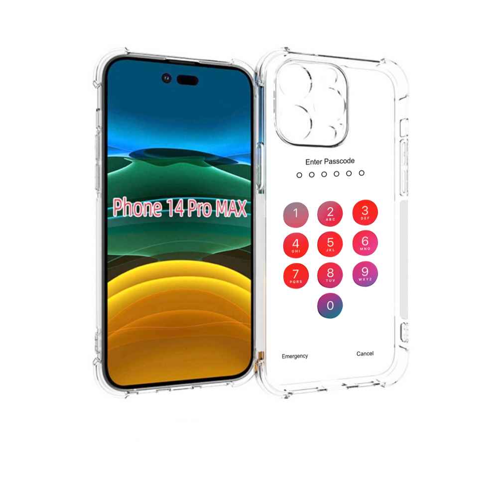 

Чехол MyPads введите-пароль для iPhone 14 Pro Max, Прозрачный, Tocco