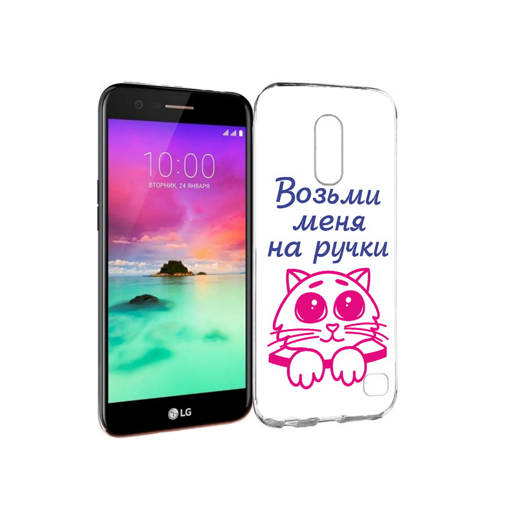 

Чехол MyPads Tocco для LG K10 (2017) мяу (PT53386.73.491), Прозрачный, Tocco