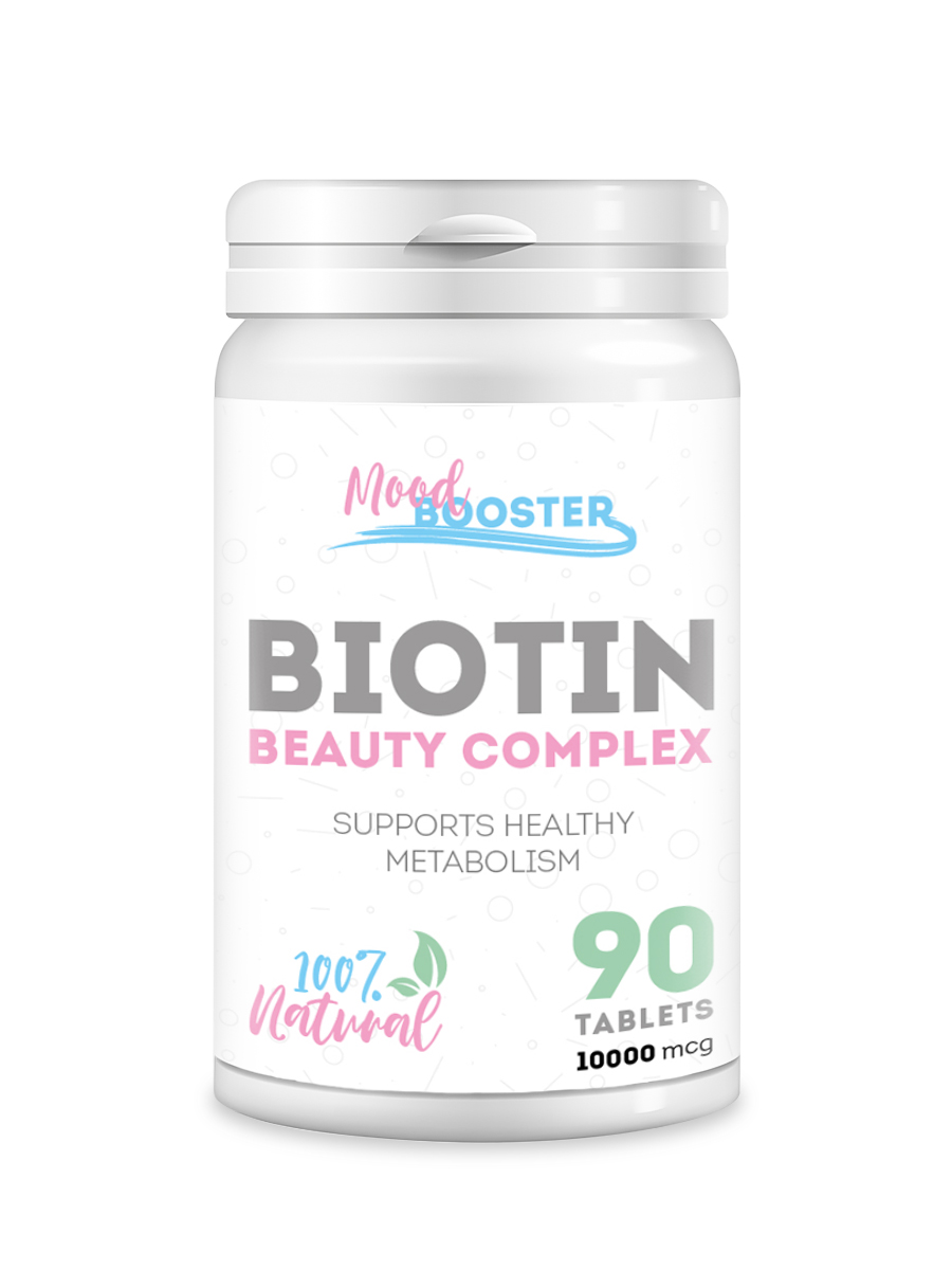 Биотин MoodBooster 10000мкг 90 таблеток