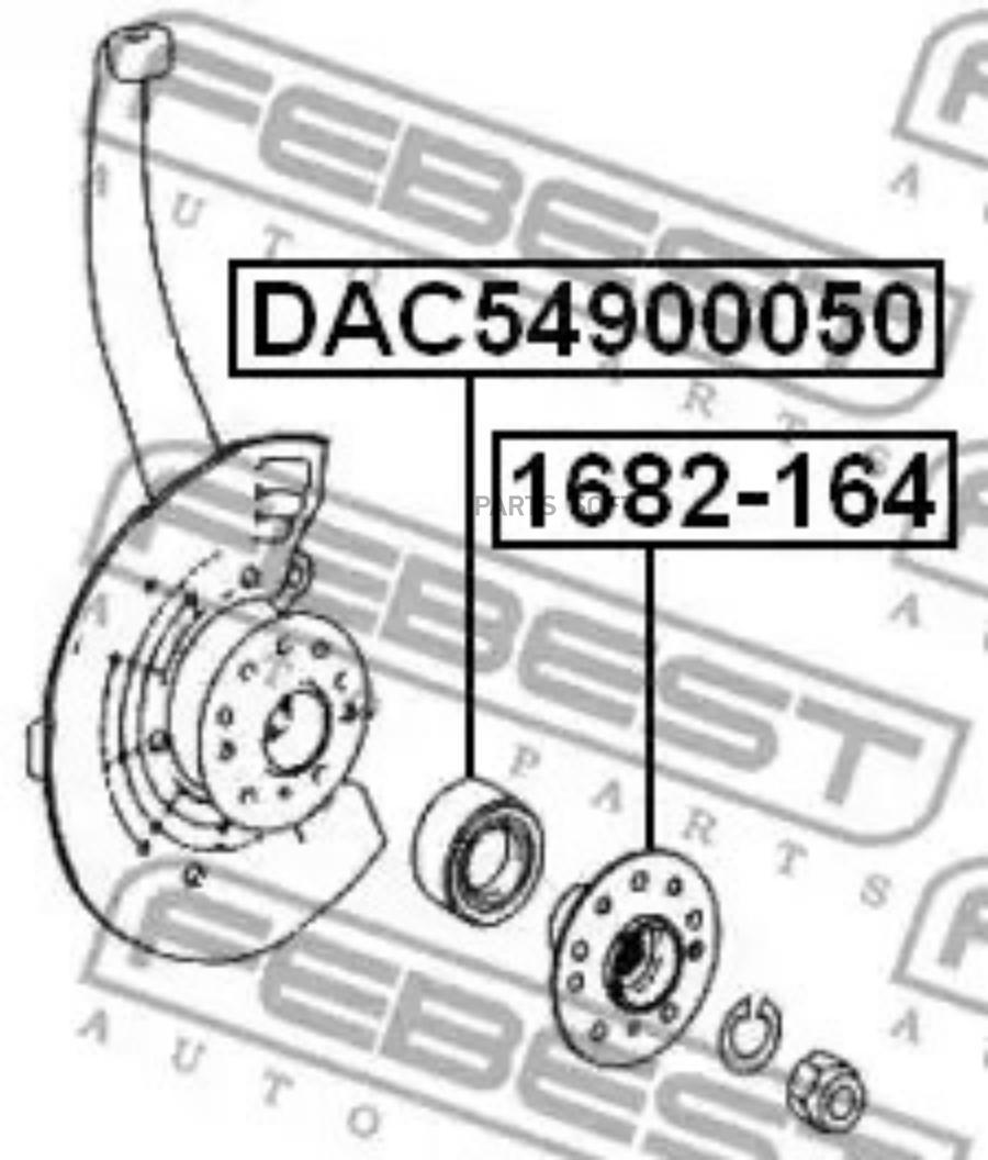 

Подшипник ступицы Febest DAC54900050