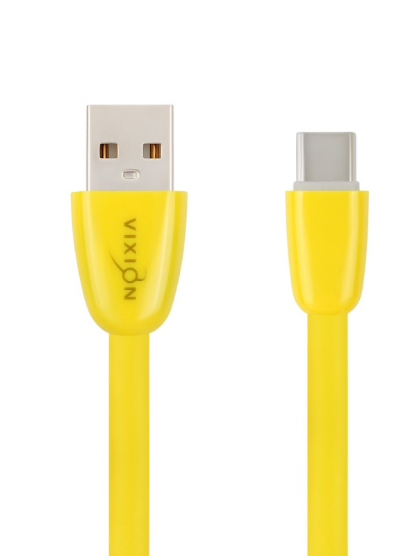 фото Кабель vixion usb - usb type-c вилка-вилка м (k12c yellow)