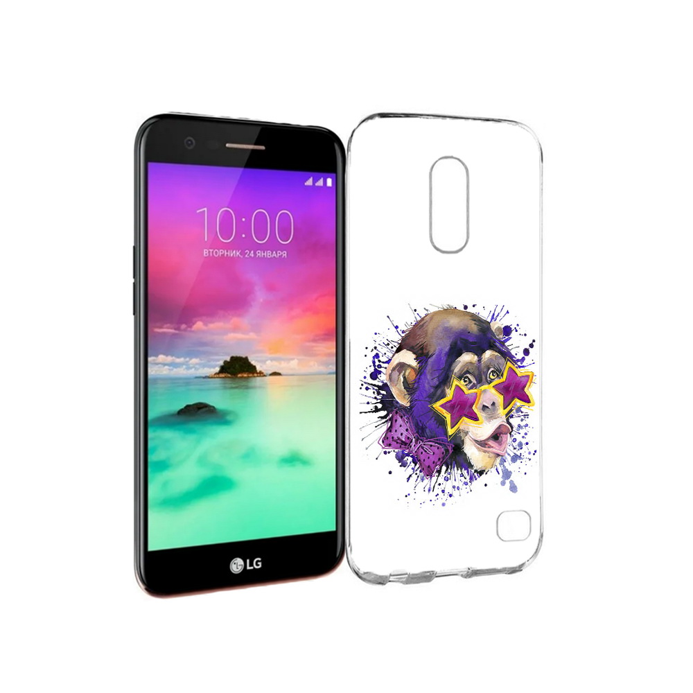 

Чехол MyPads Tocco для LG K10 (2017) обезьяна в очках (PT53386.73.524), Прозрачный, Tocco