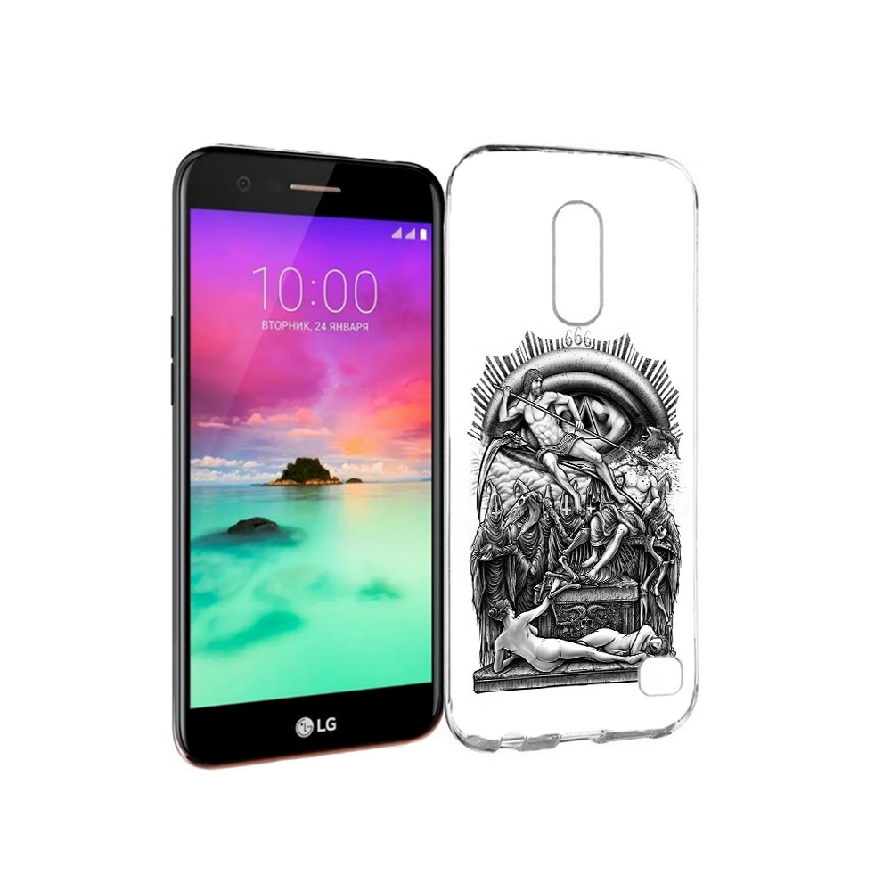 

Чехол MyPads Tocco для LG K10 (2017) оракул черно белый (PT53386.73.528), Прозрачный, Tocco