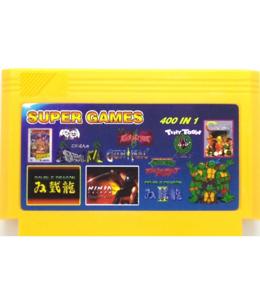 Сборник игр 400 в 1 (A-400) Contra1,2,3,7+Tiny Toon 1.2.3+Ninja Gaiden 1.2,3 (8 bit)