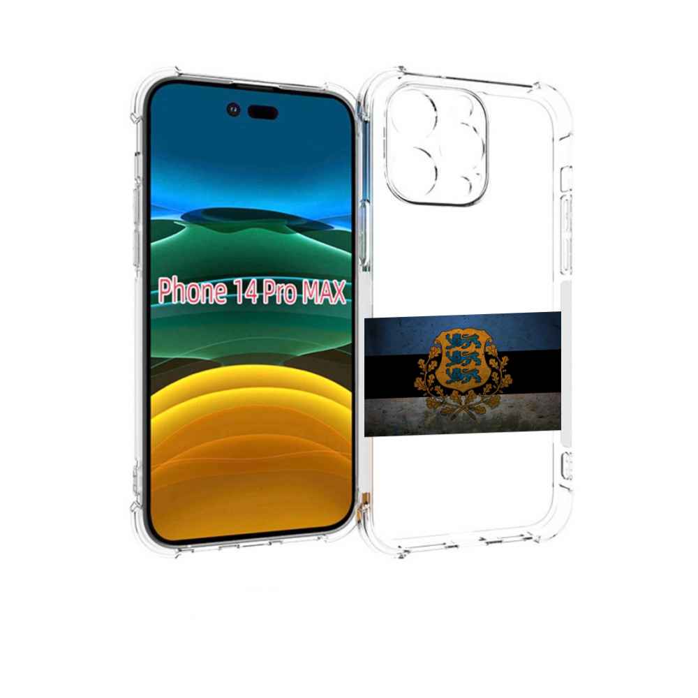 

Чехол MyPads герб флаг эстонии-1 для iPhone 14 Pro Max, Прозрачный, Tocco