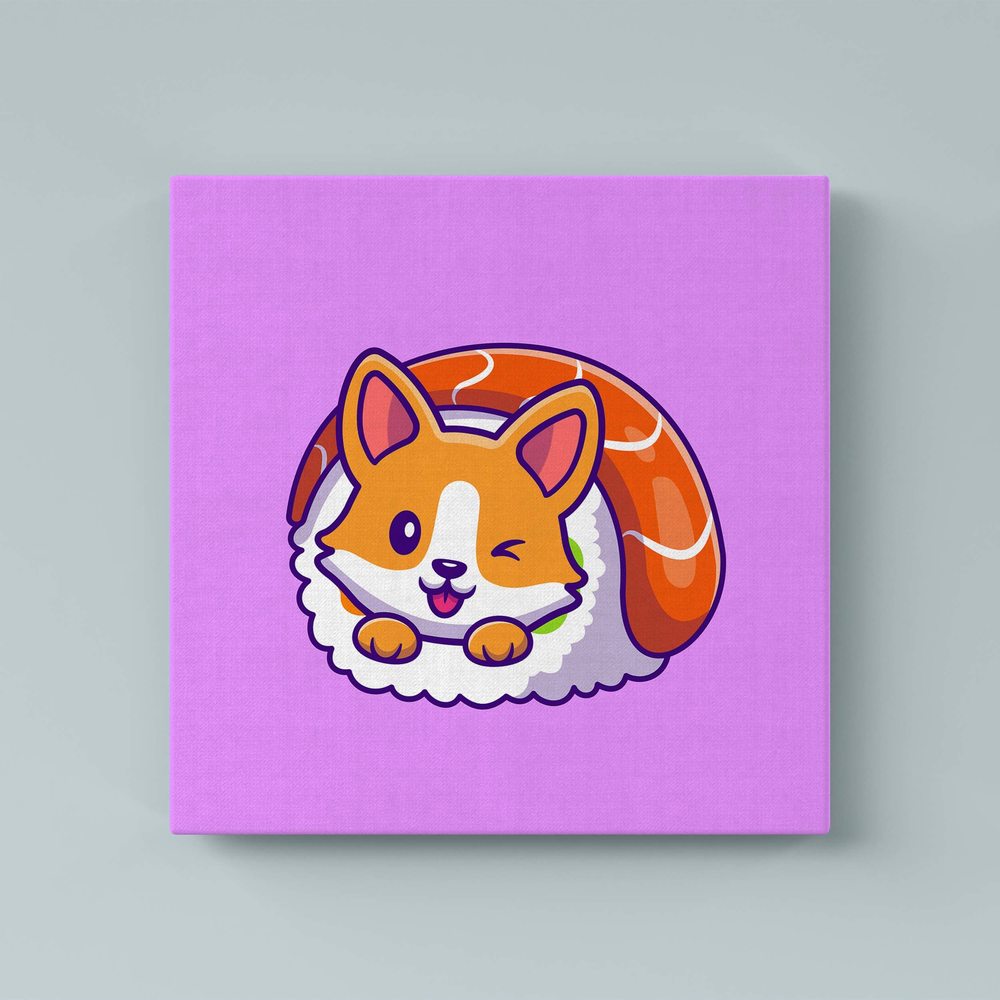 

Картина Red Panda Корги-Суши - p5359940х60