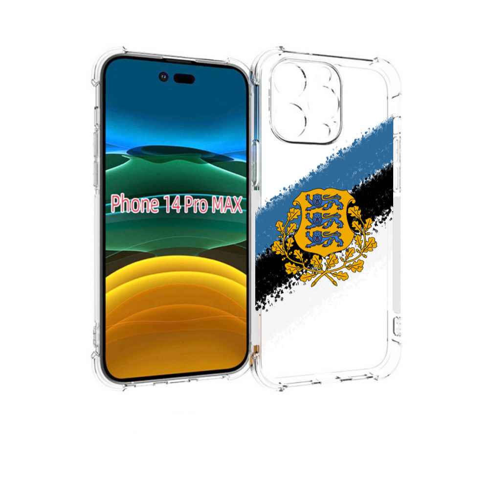 

Чехол MyPads герб флаг эстонии-2 для iPhone 14 Pro Max, Прозрачный, Tocco
