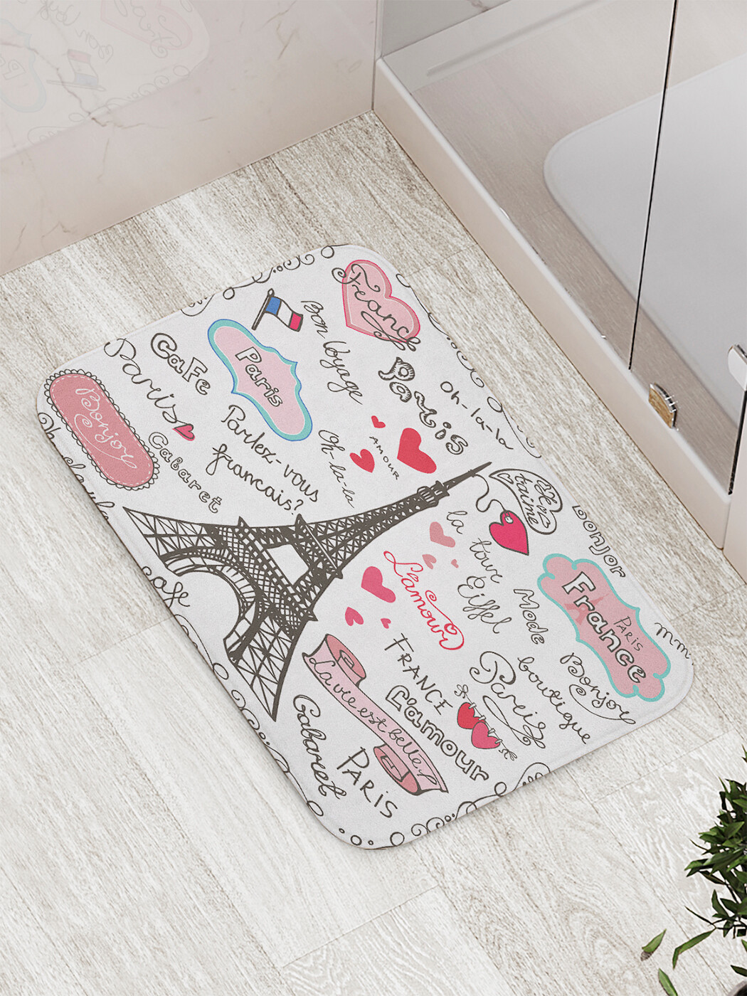 

bath_11324 Коврик противоскользящий для ванной, сауны, бассейна, 77х52 см