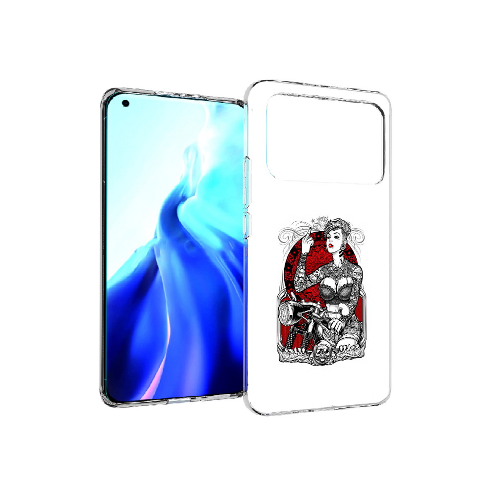 Чехол MyPads Tocco для Xiaomi Mi 11 Ultra девушка на мотоцикле (PT160500.261.308)