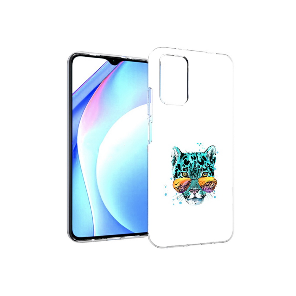 Чехол MyPads Tocco для Xiaomi Redmi 9T голубой лео (PT226951.281.294)