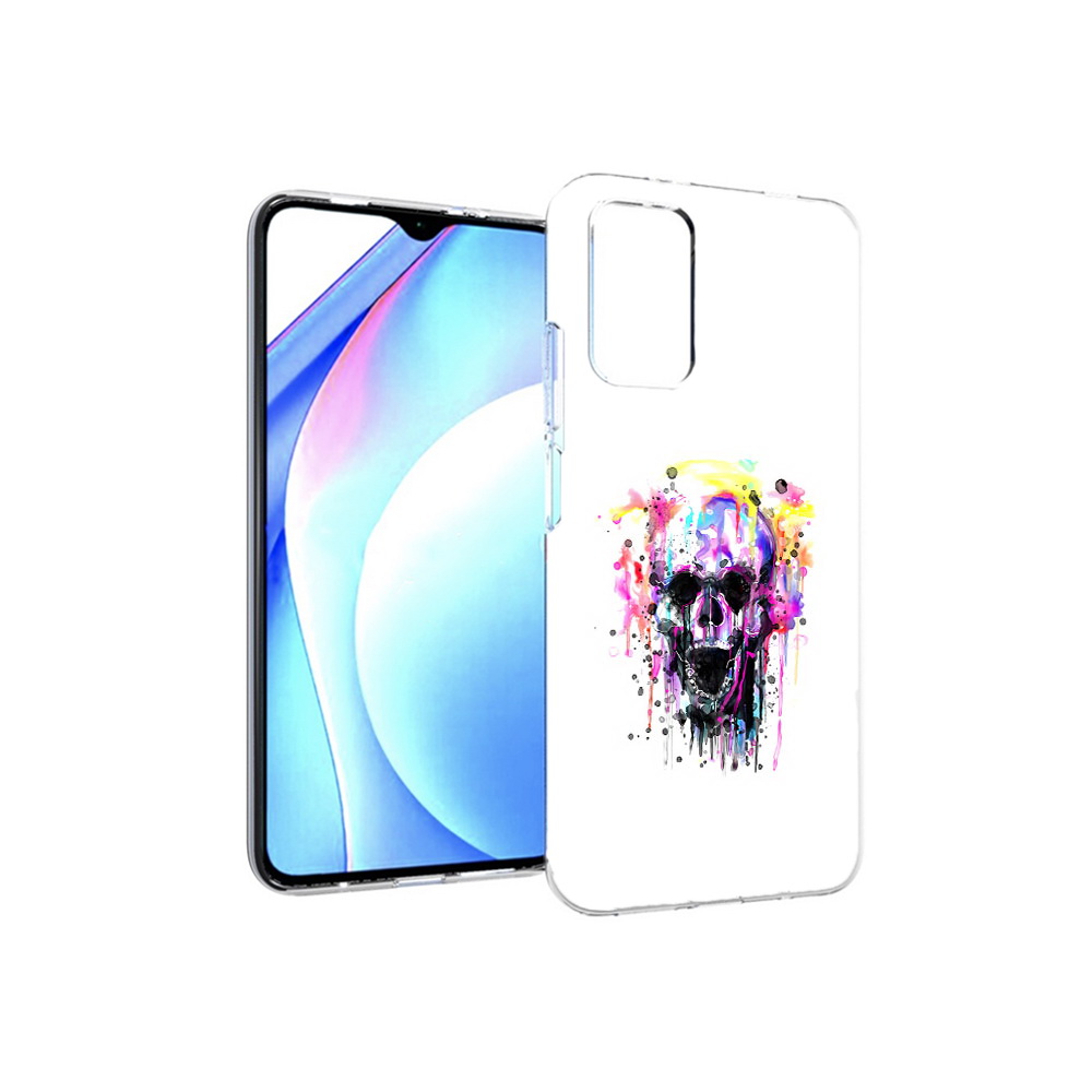 

Чехол MyPads Tocco для Xiaomi Redmi 9T граффити череп (PT226951.281.298), Прозрачный, Tocco