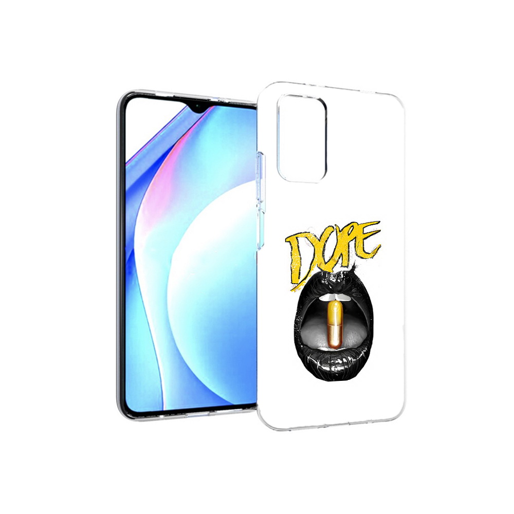 

Чехол MyPads Tocco для Xiaomi Redmi 9T губы (PT226951.281.303), Прозрачный, Tocco