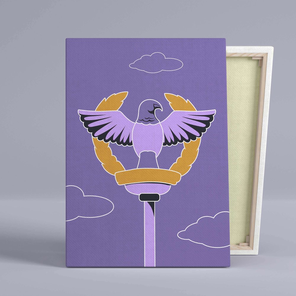 

Картина Red Panda Ястреб Минимализм - p5361940х60