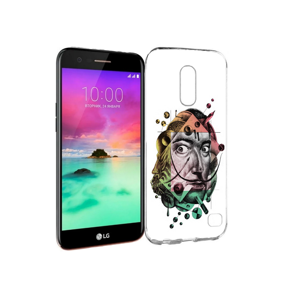 

Чехол MyPads Tocco для LG K10 (2017) разноцветное лицо абстракция (PT53386.73.570), Прозрачный, Tocco