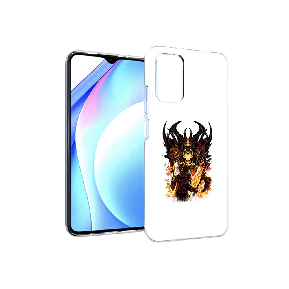 

Чехол MyPads Tocco для Xiaomi Redmi 9T демон shadow fiend (PT226951.281.318), Прозрачный, Tocco