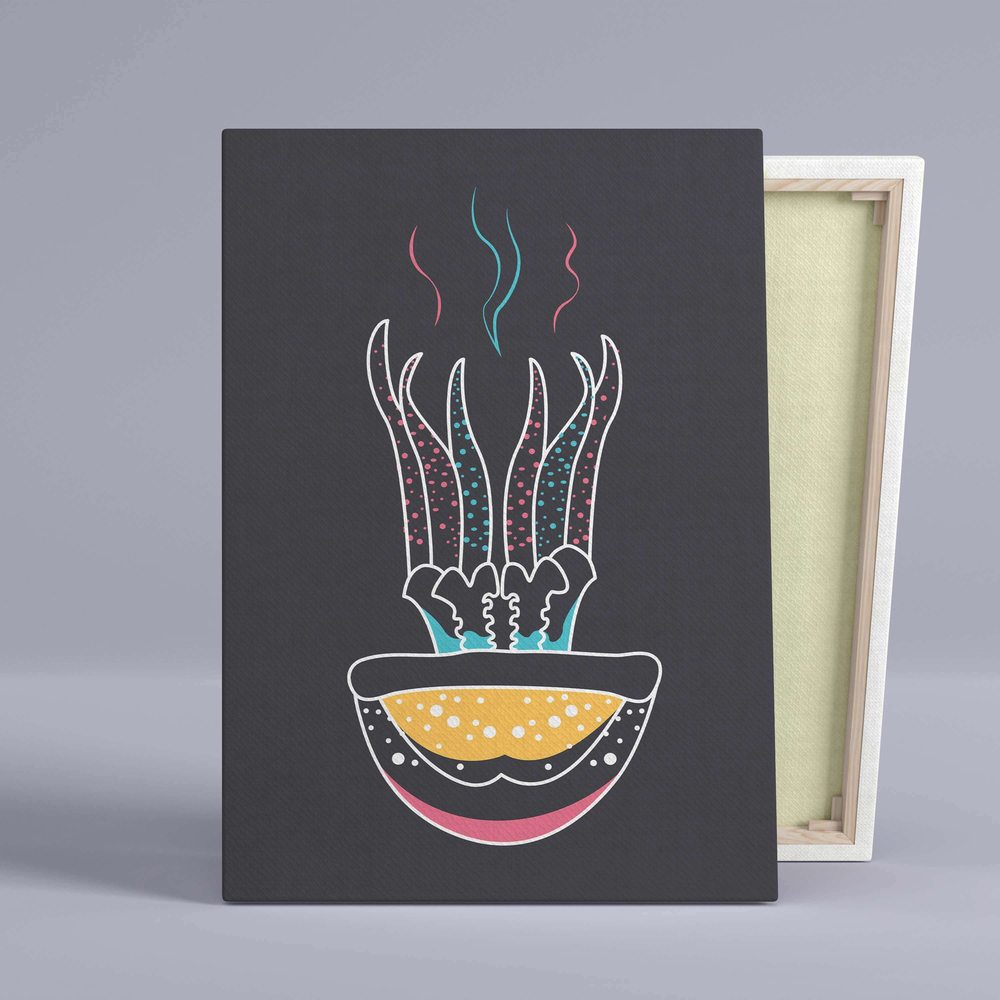 

Картина Red Panda Медуза Минимализм - p5363540х60