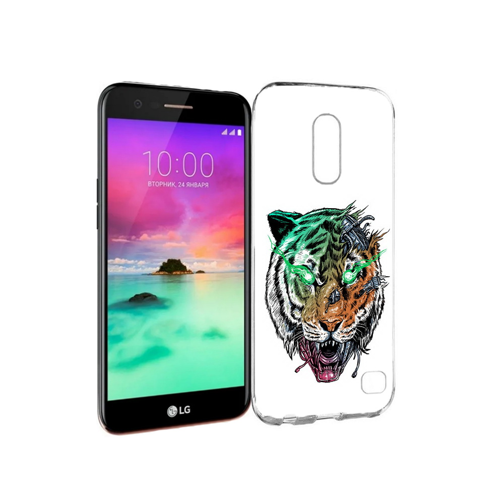 

Чехол MyPads Tocco для LG K10 (2017) робо-тигр (PT53386.73.584), Прозрачный, Tocco