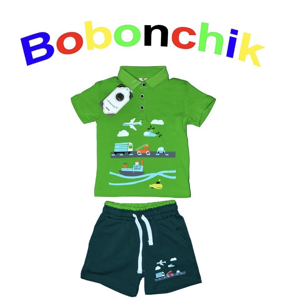 Костюм детский Bobonchik КБЦ, зеленый, 92