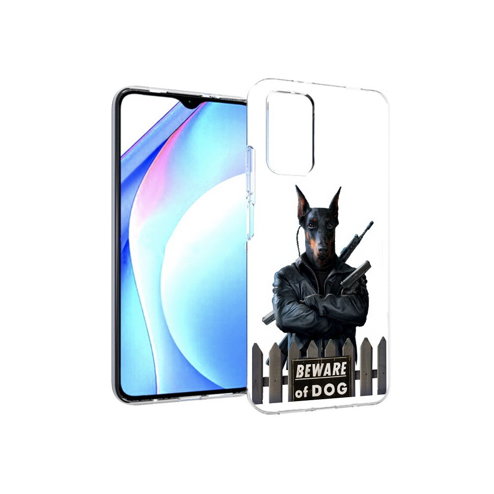 

Чехол MyPads Tocco для Xiaomi Redmi 9T доберман (PT226951.281.332), Прозрачный, Tocco