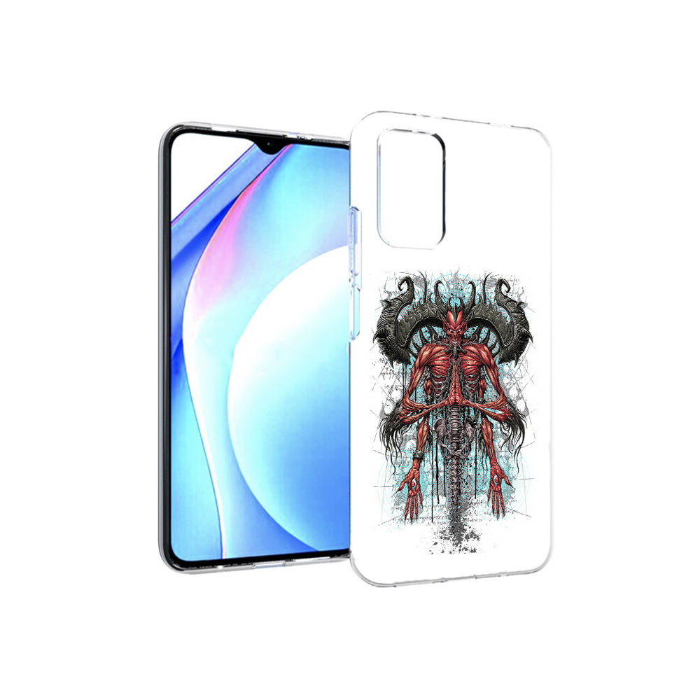 

Чехол MyPads Tocco для Xiaomi Redmi 9T дьявол (PT226951.281.340), Прозрачный, Tocco
