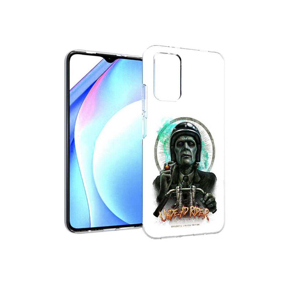 

Чехол MyPads Tocco для Xiaomi Redmi 9T зеленый мужчина с сигаретой на мотоцикле, Прозрачный, Tocco