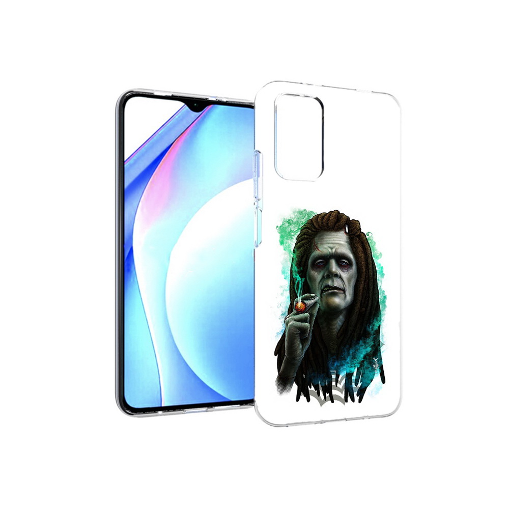 

Чехол MyPads Tocco для Xiaomi Redmi 9T зеленый мужчина с сигаретой (PT226951.281.360), Прозрачный, Tocco
