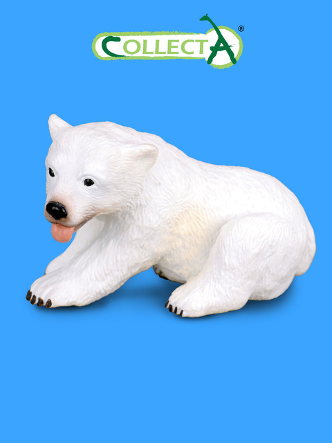Фигурка Collecta Gulliver Медвежонок полярного медведя сидящий, размер S