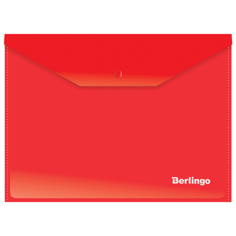 

Папка-конверт на кнопке Berlingo, B5, 180мкм, красный, Хобби блокнот
