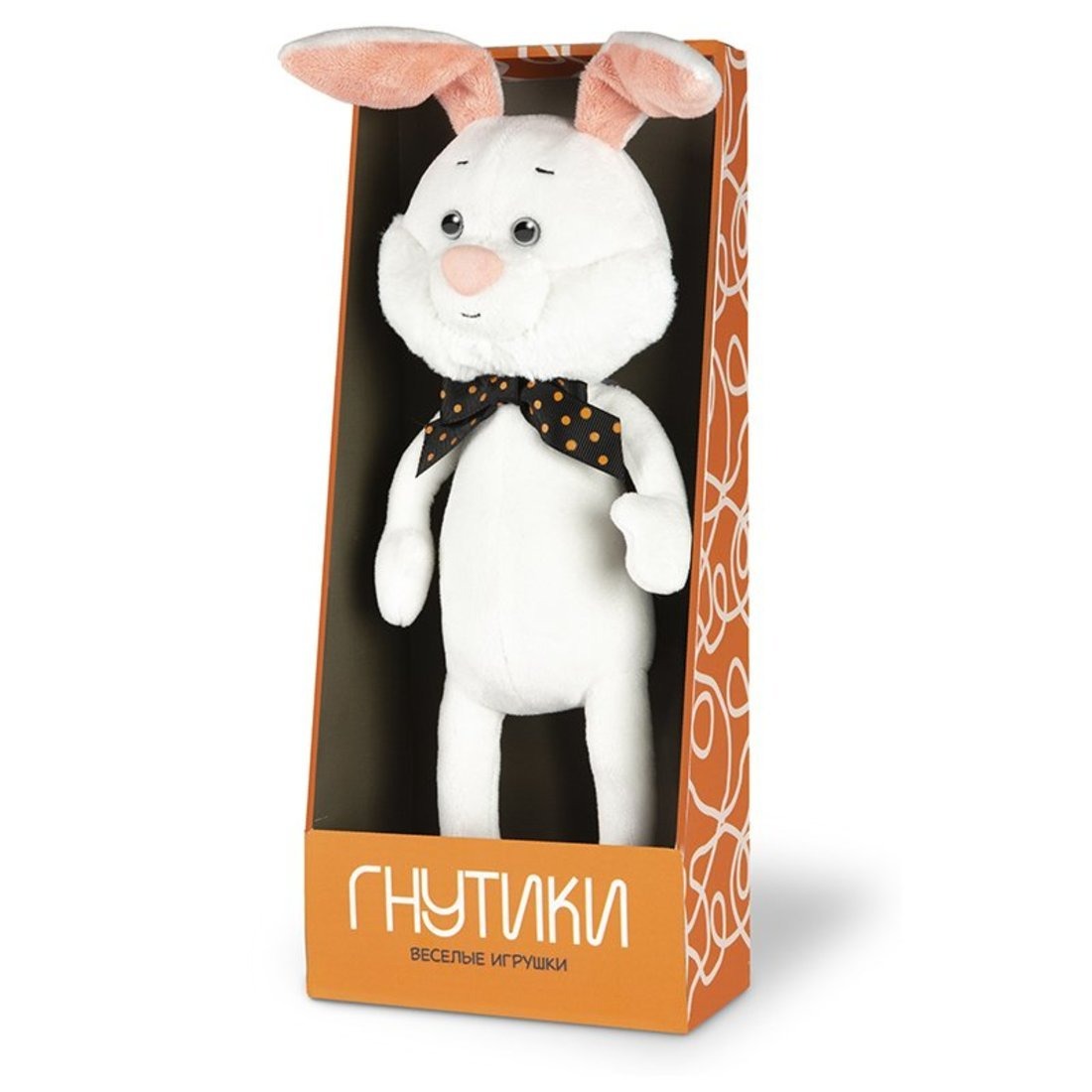 

MaxiToys Мягкая игрушка Гнутики - Зайка Степа, 22 см, Белый