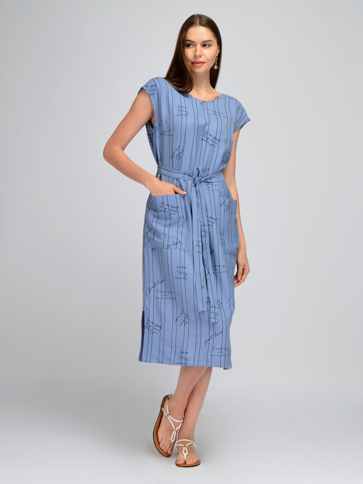 

Платье женское VISERDI 10347 синее 46 RU, Синий, 10347