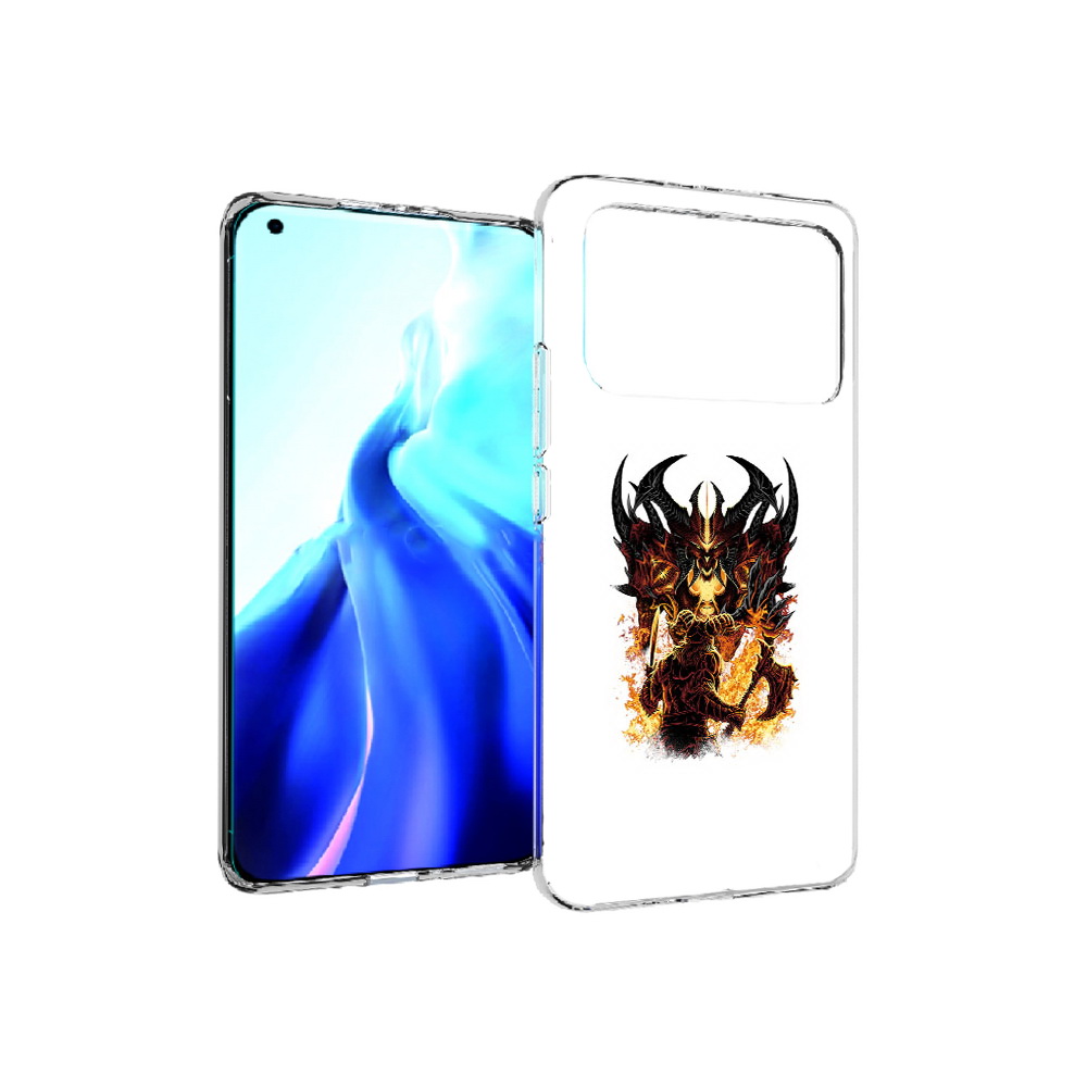 

Чехол MyPads Tocco для Xiaomi Mi 11 Ultra демон shadow fiend (PT160500.261.318), Прозрачный, Tocco