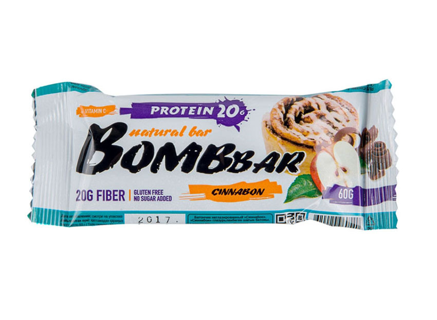 

BOMBBAR Bombbar 60 г, 1 шт, вкус: яблоко-корица (синнабон)