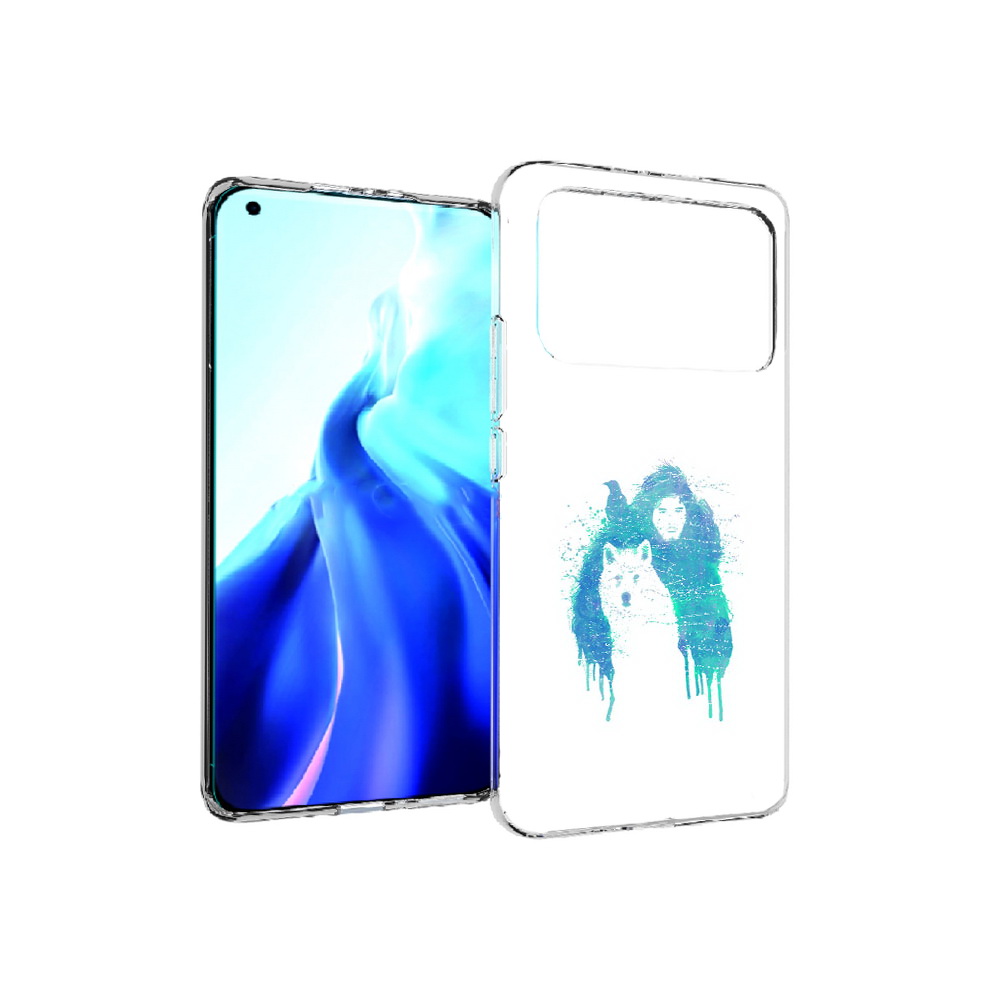 

Чехол MyPads Tocco для Xiaomi Mi 11 Ultra джон сноу (PT160500.261.323), Прозрачный, Tocco