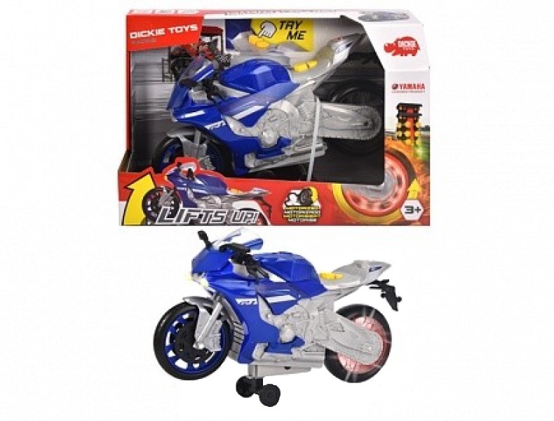 фото Dickie toys мотоцикл yamaha r1, 26 см, свет, звук