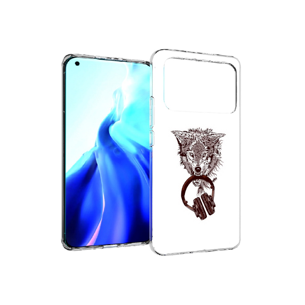 

Чехол MyPads Tocco для Xiaomi Mi 11 Ultra дикий волк (PT160500.261.325), Прозрачный, Tocco