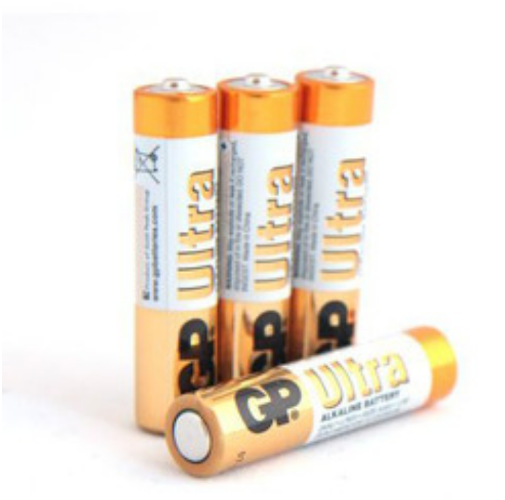 

Батарейка GP Ultra ALKALINE BATTERY / 1.5 В / AAA (LR03) 4 штуки в блистере