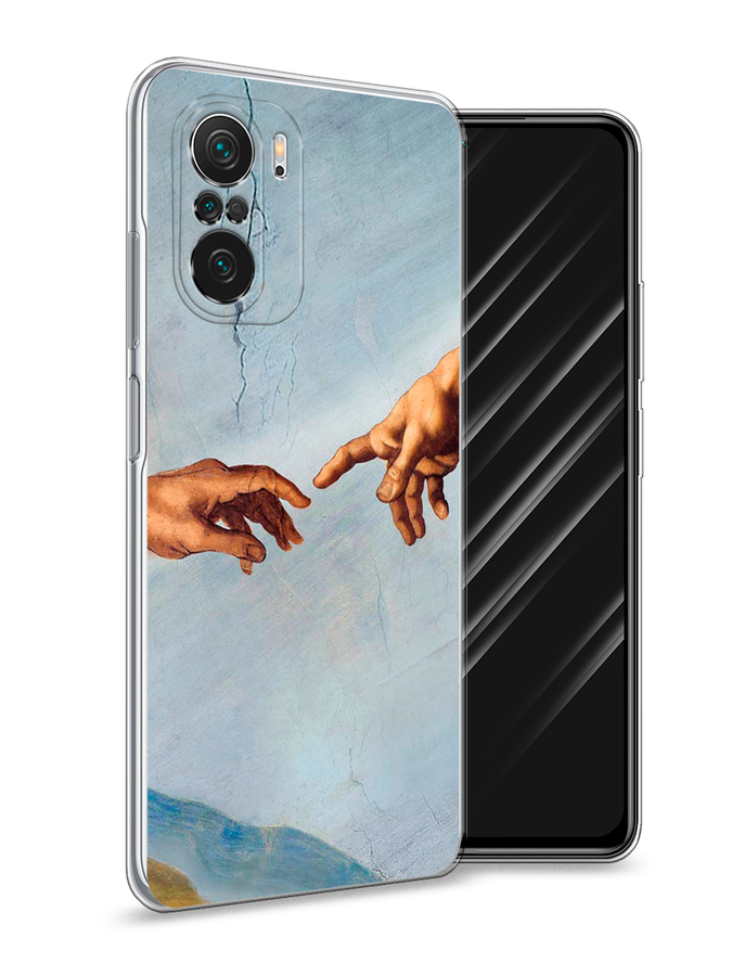 

Чехол Awog на Poco F3/Redmi K40/Mi 11i "Сотворение Адама", Разноцветный, 312650-9