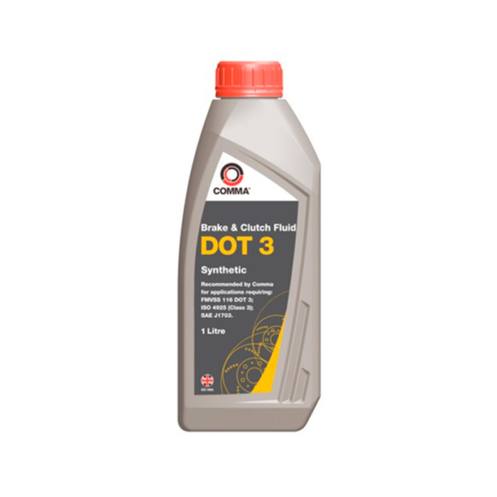 фото Тормозная жидкость comma dot 3 brake fluid bf1l, 1 л