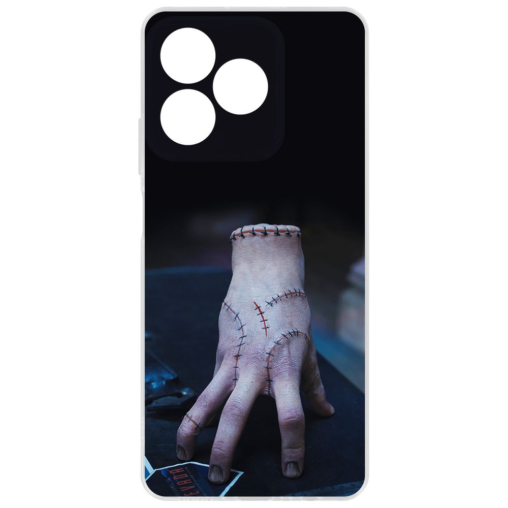 

Чехол-накладка Krutoff Clear Case Уэнсдей Аддамс - Вещь для Realme Note 50, Прозрачный