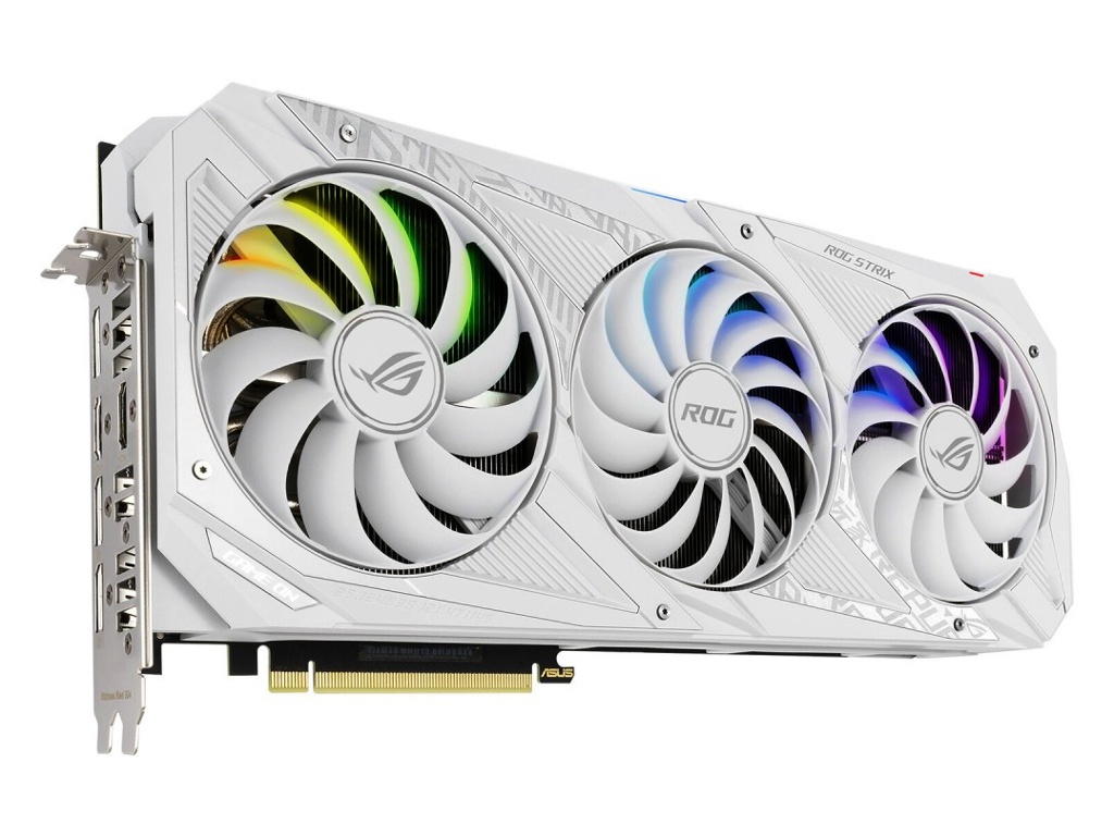 фото Видеокарта asus rog strix geforce rtx 3070 v2 white