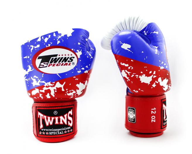 фото Twins боксерские перчатки twins fbgvl3-44 fancy boxing gloves красно-сине-белые