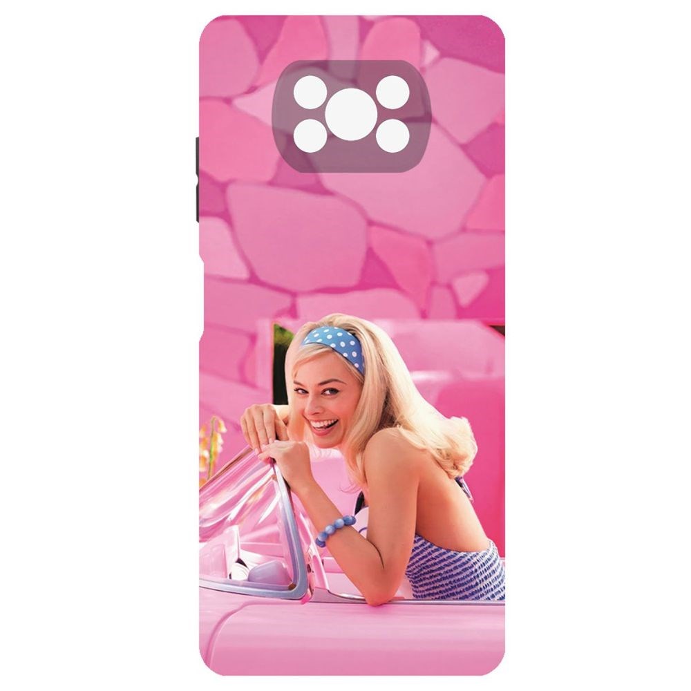 

Чехол-накладка Krutoff Soft Case Барби в розовом для Poco X3 черный