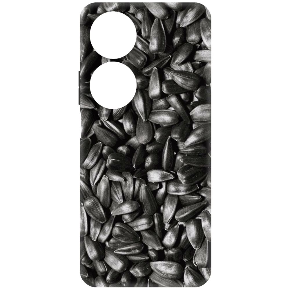 Чехол-накладка Krutoff Soft Case Семечки для Honor X7b черный
