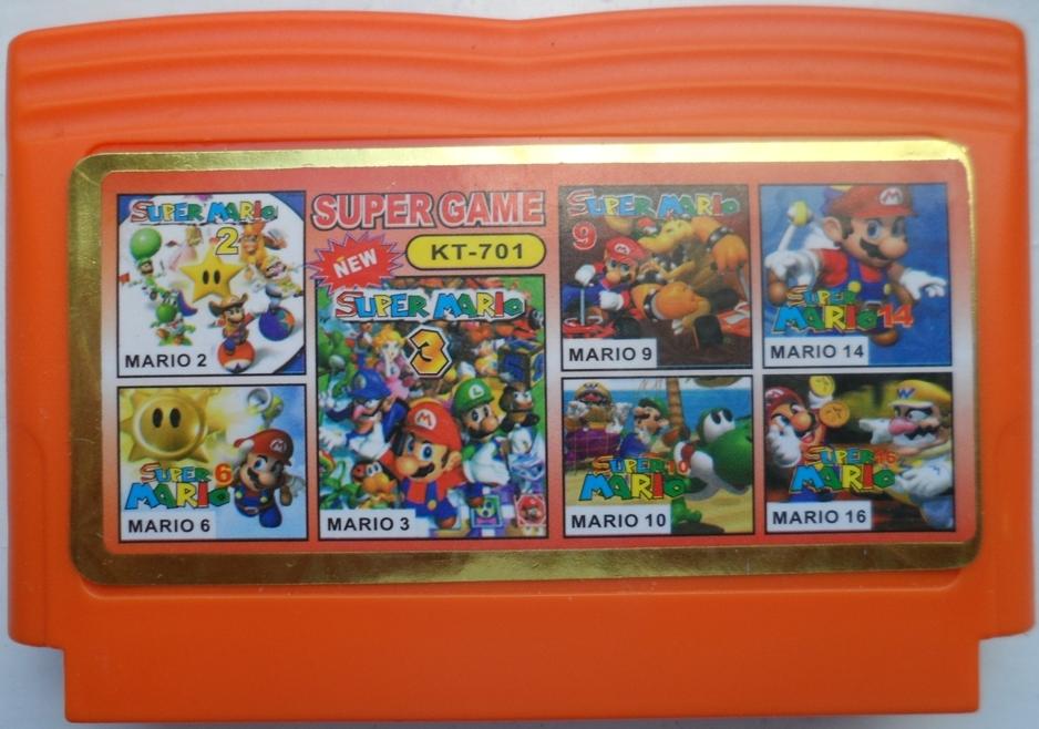 Картридж Сборник игр 7 в 1 KT-701 Mario (Все Марио) (8 bit)