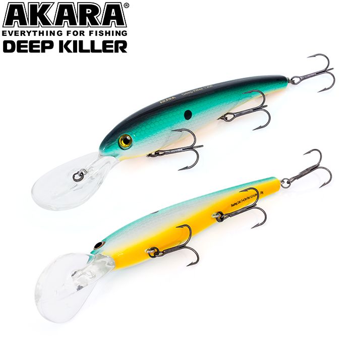 

Воблер Akara Deep Killer 120F 20 гр 5/7 oz 4,7 in A28, Разноцветный, Deep Killer