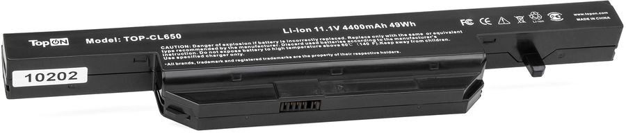 

Батарея для ноутбуков TOPON TOP-CL650, 4400мAч, 11.1В