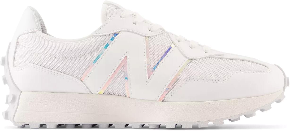 

Кроссовки унисекс New Balance 327 белые 10.5 US, Белый, 327